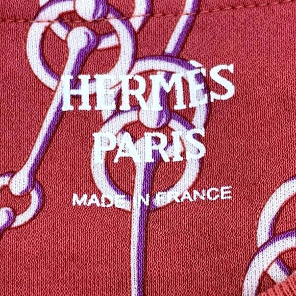 Hermes Cliquetis Red cotton short-sleeve dress - Picture 5 of 7